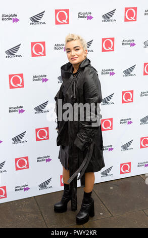 Londres, Royaume-Uni. 17 octobre 2018. La Round House Chalk Farm Gola arrive aux Q Awards 2018 en association avec Absolute radio Credit: Dean Fardell / Alay Live News Banque D'Images
