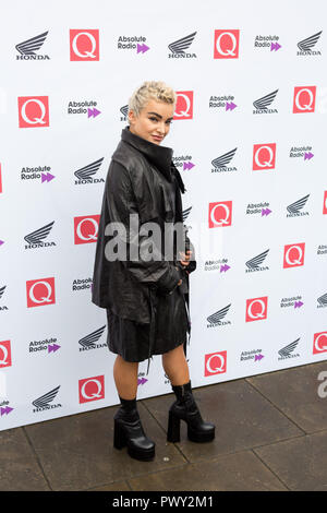 Londres, Royaume-Uni. 17 octobre 2018. La Round House Chalk Farm Gola arrive aux Q Awards 2018 en association avec Absolute radio Credit: Dean Fardell / Alay Live News Banque D'Images