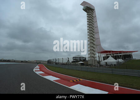 Circuit of the Americas, Austin, Texas, USA, 18 octobre 2018. Grand Prix de Formule 1 des États-Unis, arrivées et conférence de presse ; Nouveau trottoir ajouté à son tour 17 : Crédit d'Action Plus de Sports/Alamy Live News Banque D'Images