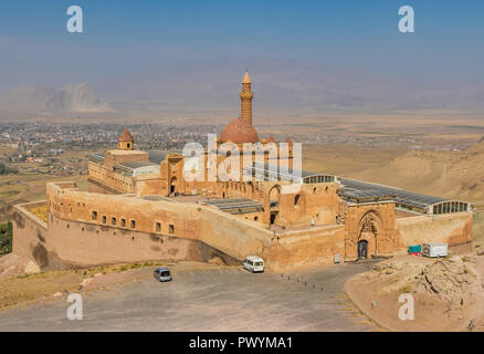 Doğubeyazıt, Turquie - à la frontière avec l'Iran, l'Ishak Pasha Palace est un rare exemple de palais turc historique Banque D'Images