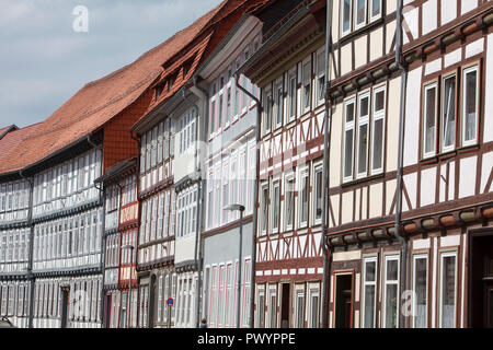 Maisons à colombages, Hinterstraße, Duderstadt, Basse-Saxe, Allemagne, Europe Banque D'Images
