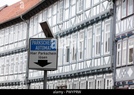 Maisons à colombages, Hinterstraße, Duderstadt, Basse-Saxe, Allemagne, Europe Banque D'Images