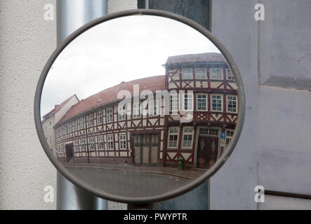 Maisons à colombages, Hinterstraße, Duderstadt, Basse-Saxe, Allemagne, Europe Banque D'Images