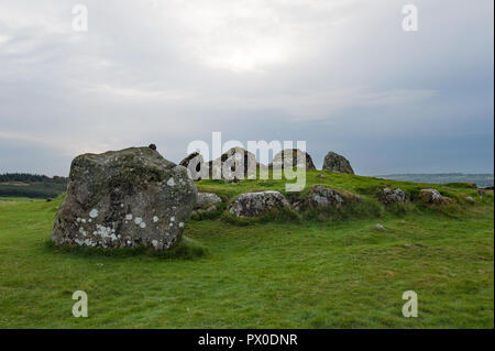 Loughcrew ancienne tombe mégalithique, Co Meath, Ireland Banque D'Images
