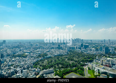 Cityscape vu de Roppongi Hills Mori Tower, Tokyo, Japon. Banque D'Images