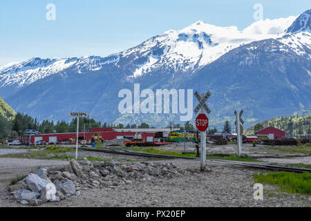 Passage à Skagway Banque D'Images