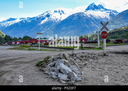 Passage à Skagway Banque D'Images