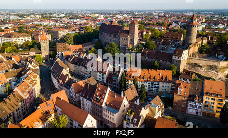 Château impérial de Nuremberg, Nuremberg Kaiserburg, Nuremberg, Allemagne Banque D'Images