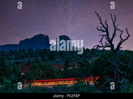 J'ai mis ce composite ensemble après une journée de voyage dans la belle ville de Sedona. Banque D'Images