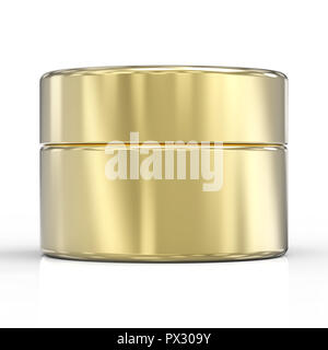 Le rendu 3D creaam cosmétique pot ou conteneur avec cap Banque D'Images
