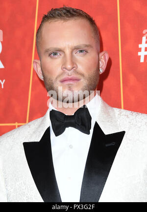 Beverly Hills, CA, États-Unis. 18 octobre 2018. 18 octobre 2018 - Beverly Hills, Californie - août Getty. 2018 amfAR Gala Los Angeles tenu au Wallis Annenberg Center for Performing Arts Crédit photo : Birdie Thompson/Admedia Banque D'Images