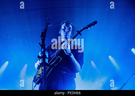 Danemark, copenhague - le 18 octobre 2018. La chanteuse, auteur-compositeur et musicien George Ezra effectue un concert live à Tap1 à Copenhague. (Photo crédit : Gonzales Photo - Peter Troest). Gonzales : Crédit Photo/Alamy Live News Banque D'Images