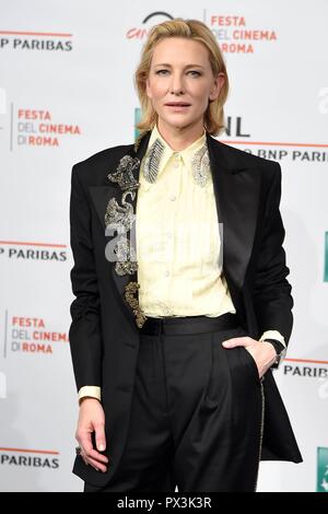 Rome, Italie. 19 Oct, 2018. Cinéma Roma Fest 2018. Festival du Film de Rome. Photocall Cate Blanchett. Dans l'image : Cate Blanchett : Crédit Photo Agency indépendante/Alamy Live News Banque D'Images