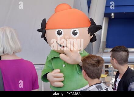 Frankfurt Am Main, Allemagne. 13 Oct, 2018. Mainzelmännchen, Allemagne, ville de Francfort, 13. Octobre 2018. Crédit : Frank May | utilisée dans le monde entier/dpa/Alamy Live News Banque D'Images