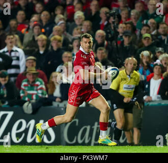 Leicester, Royaume-Uni. 19 octobre 2018. 19.10.2018 Leicester, Angleterre. Rugby Union. au cours de la Heineken Cup Champions Tour 2 match joué entre Leicester Tigers et Scarlets rfc au Welford Road Stadium, Leicester. © Phil Hutchinson/Alamy Live News Banque D'Images