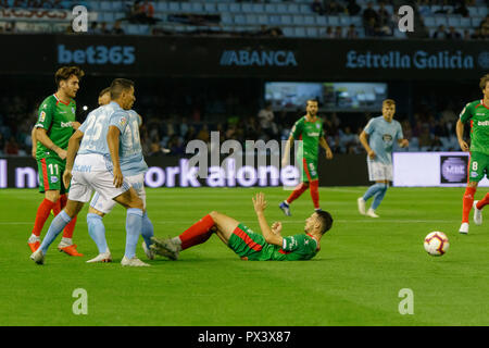 Vigo, Espagne. 20 Oct 2018 ;. La Liga match entre Real Club Celta de Vigo et Deportivo Alaves à Balaidos stadium ; Vigo ; score final 0-1. Credit : Brais Seara/Alamy Live News Banque D'Images