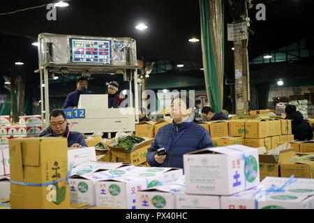 Garak Market à Séoul, Corée Banque D'Images