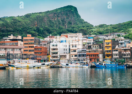 Port de pêche de Yehliu à Taiwan Banque D'Images