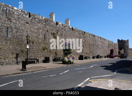 TENBY, PEMBROKESHIRE ; LES MURS DE LA VILLE Banque D'Images