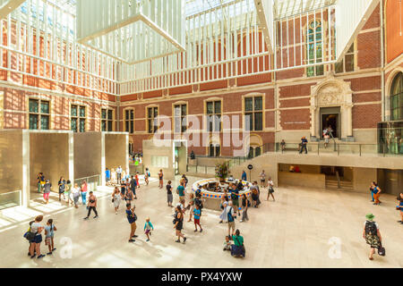 Rijksmuseum Amsterdam Amsterdam, musée et galerie d'art de hall d'entrée et l'atrium Rijksmuseum Amsterdam Hollande Pays-bas eu Europe Banque D'Images