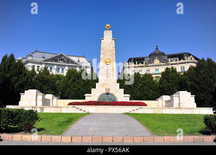 BUDAPEST, HONGRIE - 21 SEPTEMBRE : monument commémoratif de guerre dans le centre-ville de Budapest le 21 septembre 2018. Banque D'Images