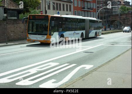 Bus Mercedes Benz Citaro de RNV n8126 à Heidelberg Allemagne Banque D'Images