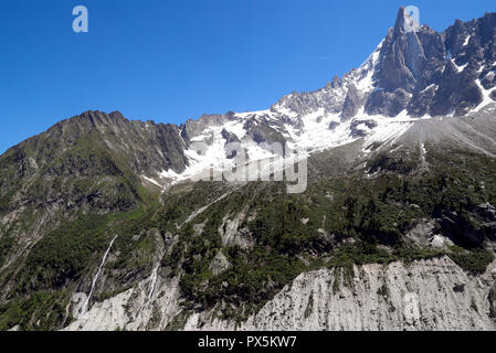 Alpes françaises. Massif du Mont Blanc. Chamonix. La France. Banque D'Images
