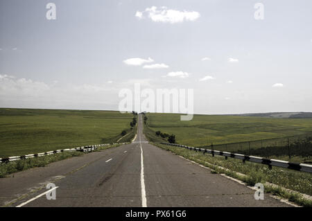 La Moldavie, route à travers région autonome de Transdniestr, Transdniestr Banque D'Images