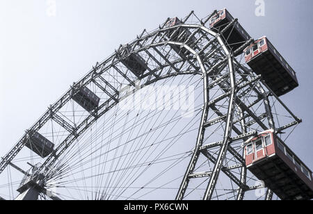 Ferry géant roue (Riesenrad), Prater Vienne, Autriche, Vienne, 2 district, Prater. Banque D'Images