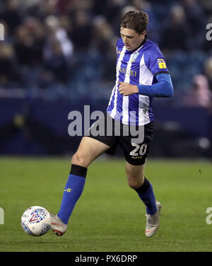 Adam Reach de Sheffield Wednesday lors du match de championnat Sky Bet à Hillsborough, Sheffield. APPUYEZ SUR ASSOCIATION photo. Date de la photo: Vendredi 19 octobre 2018. Voir PA Story SOCCER Sheff Wed. Photo crédit devrait lire: Tim Goode/PA Wire. RESTRICTIONS : aucune utilisation avec des fichiers audio, vidéo, données, listes de présentoirs, logos de clubs/ligue ou services « en direct » non autorisés. Utilisation en ligne limitée à 120 images, pas d'émulation vidéo. Aucune utilisation dans les Paris, les jeux ou les publications de club/ligue/joueur unique. Banque D'Images