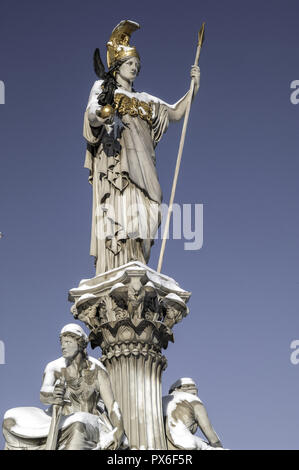 Le parlement de Vienne en hiver, l'Autriche, Vienne, 1 district, le parlement. Banque D'Images