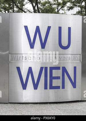 WU Wirtschaftsuniversität Wien, Vienna University of Economics and Business Administration, Autriche Banque D'Images