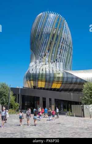 La cité du vin à Bordeaux, France, Europe Banque D'Images