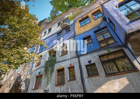 Maison Hundertwasser, Vienne, Autriche, Europe Banque D'Images