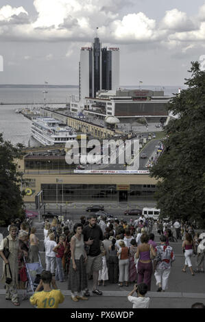 D'Odessa, escalier de Potemkine, hôtel Odessa, port, l'Ukraine, du sud de l'Ukraine Banque D'Images