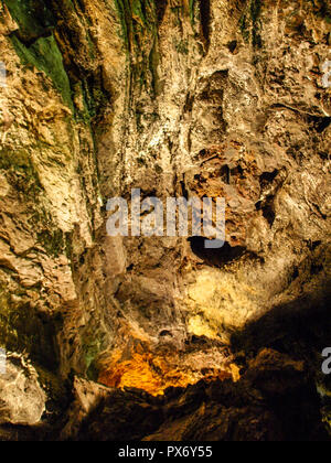 Lanzarote, Espagne - juin 2, 2018 : Cueva de los Verdes, visite de la coulée Banque D'Images