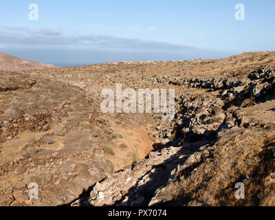 Lanzarote, Espagne - juin 7, 2017 : La ville de stratifié sur desert Banque D'Images