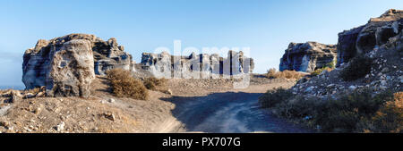 Lanzarote, Espagne - juin 7, 2017 : La ville de stratifié sur desert Banque D'Images