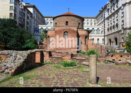 Le 4ème siècle début de l'Église chrétienne de Saint George - plus ancien bâtiment - à Sofia, Bulgarie Banque D'Images