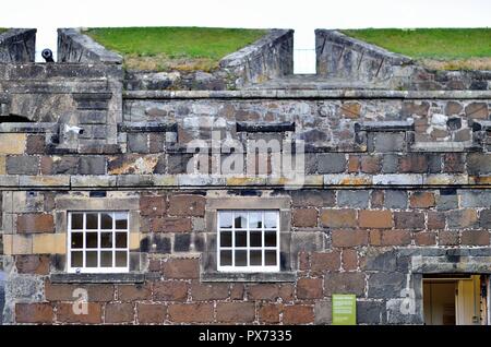 Stirling, Ecosse, Royaume-Uni.La maison à gurad le château de Stirling. Le château est l'un des plus importants châteaux d'Écosse. Banque D'Images