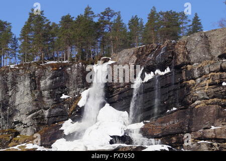 Cascade en Norvège Banque D'Images