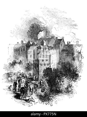 Le Théâtre du Globe était un théâtre de Southwark, sur la rive sud de la Tamise, Londres, Angleterre associé à William Shakespeare. Il a été construit en 1599 par la pièce de Shakespeare à l'entreprise, les hommes du lord Chamberlain, mais a été détruit par un incendie le 29 juin 1613. Un deuxième Globe Theatre a été construit sur le même site d'ici juin 1614 et fermé par une ordonnance rendue le 6 septembre 1642. Banque D'Images