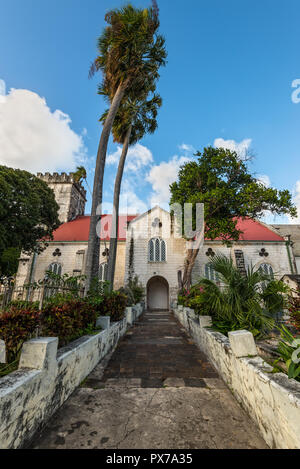 Bridgetown, Barbade - le 18 décembre 2016 : St Michael's Anglican Cathedral à Bridgetown, Barbade, Antilles, îles des Caraïbes, 1940-60s. Banque D'Images