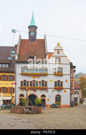 Hôtel de ville de Staufen im Breisgau, Bade-Wurtemberg, Allemagne. Banque D'Images