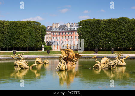 Le Château de Versailles a été la principale résidence royale de France de 1682 sous Louis XIV jusqu'au début de la Révolution Française en 1789. Banque D'Images