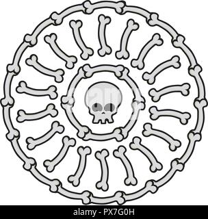 Os garland isolated on white Illustration de Vecteur