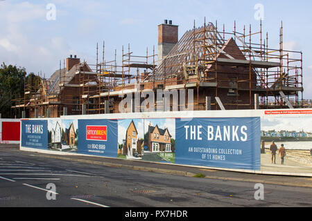 11 octobre 2018 un immeuble de luxe dans le site développement Ballyholme Bangor, comté de Down en Irlande du Nord, le développement sera composé de 11 foyers dans le Banque D'Images