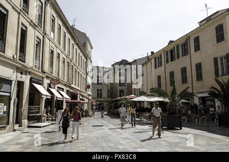 Nimes, centre ville, France, Provence Banque D'Images