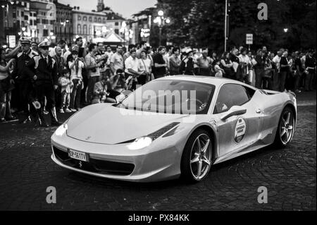 Ferrari 458, l'Italie, Vérone Banque D'Images