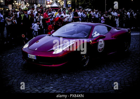 Ferrari 458, l'Italie, Vérone Banque D'Images